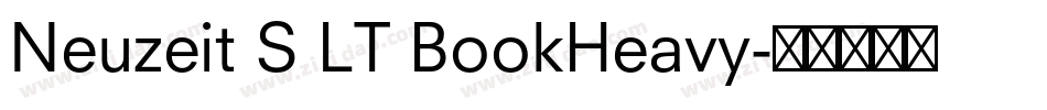 Neuzeit S LT BookHeavy字体转换